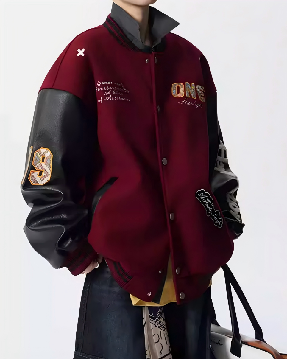 STEP BLOCK ST1021 Varsity Letterman Jacket