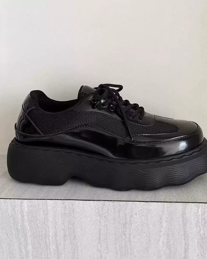 Additional product image of Patent Leather Platform Oxford Shoes
