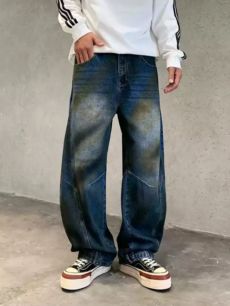 Additional product image of Classic Vintage Washed Baggy Jeans