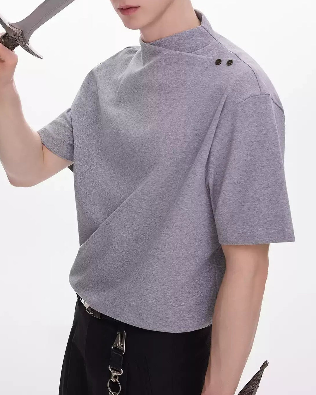 Additional product image of Solid Color Oversized T-Shirt