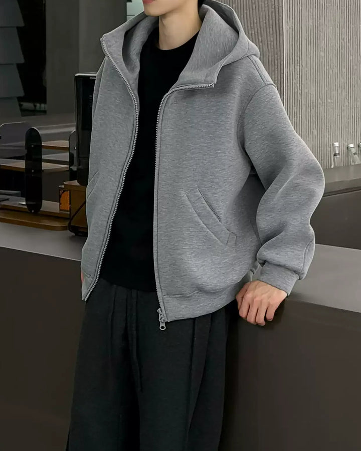 Additional product image of Minimalist Full-Zip Oversized Hoodie