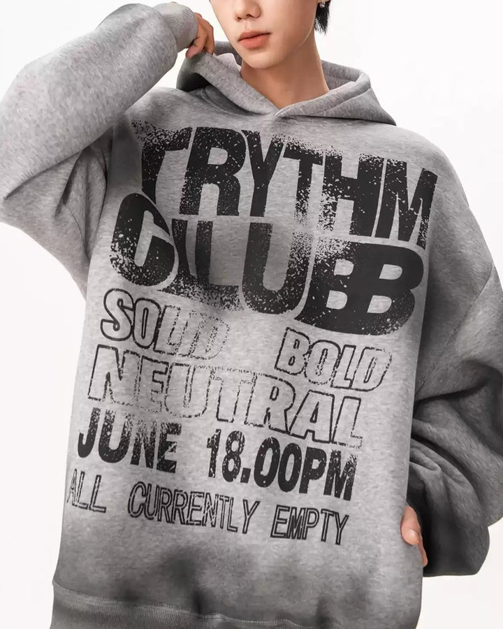 Lifestyle styling view of Graphic Oversized Hoodie