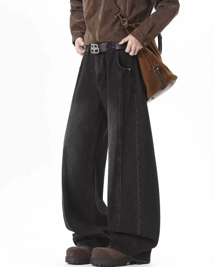 Additional product image of Vintage Washed Baggy Jeans