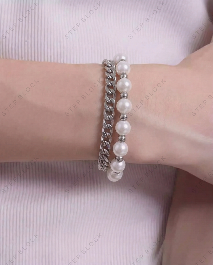 STEP BLOCK AC003 Multi-Style Industrial &amp; Pearl Men&