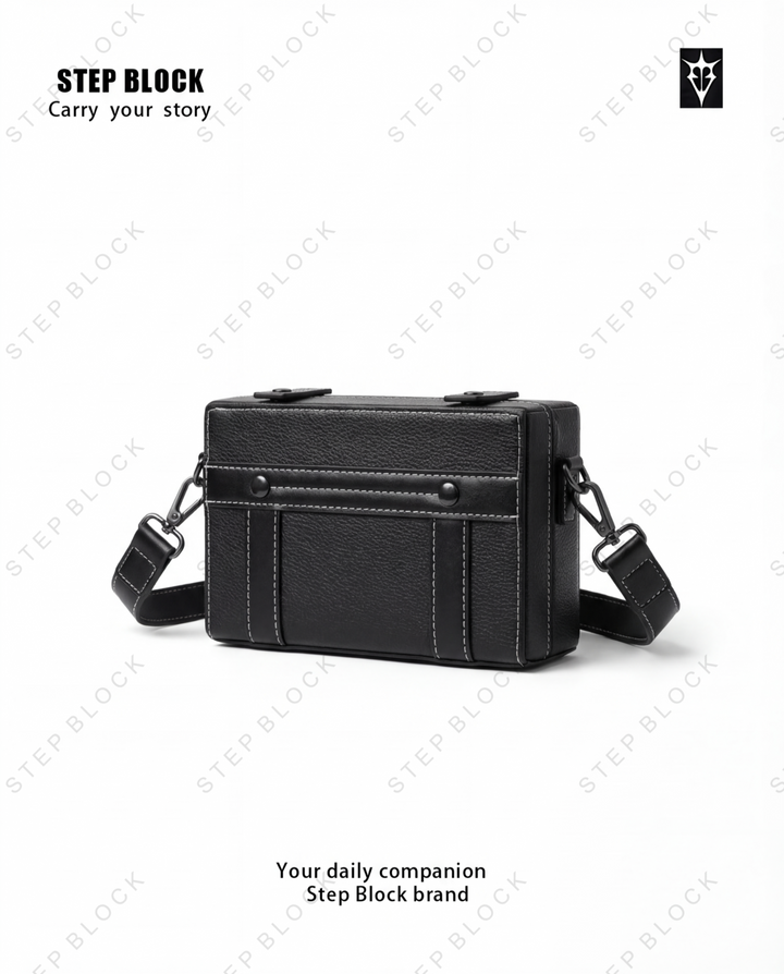 STEP BLOCK Ac080 Vintage Boxy Crossbody Bag